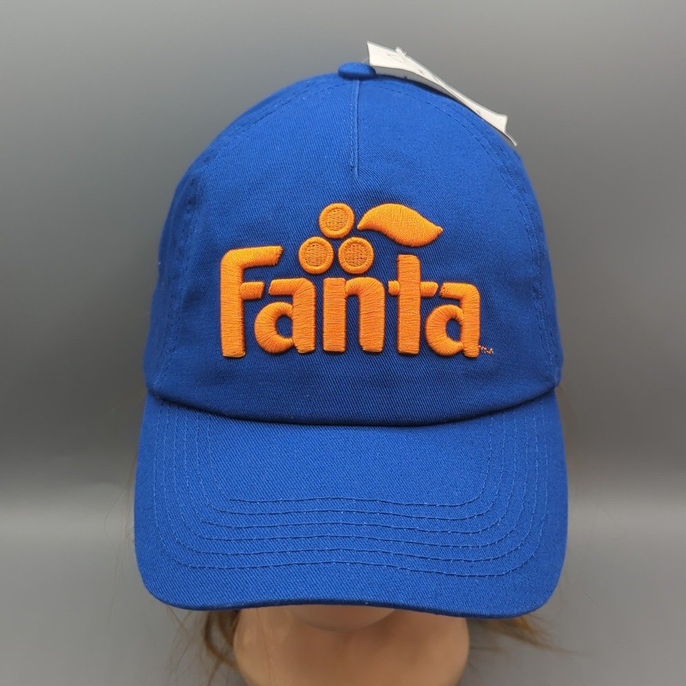 Fanta Coca-cola Hat Cap Blue Strapback One Size Adjustable NWOT